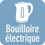 SMEG - Bouilloire Électrique Petite 0,8L Noir Brillant KLF05BLEU