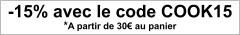 15 pourcent remise avec le code COOK15