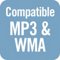 Compatible MP3 & WMA