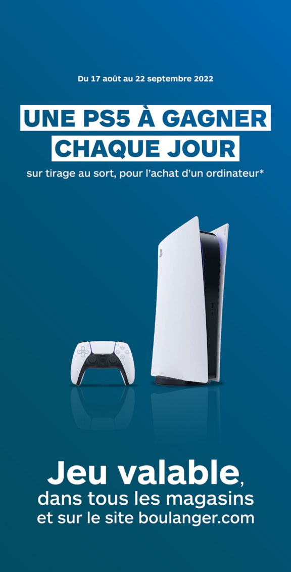 Une PS5 à gagner chaque jour