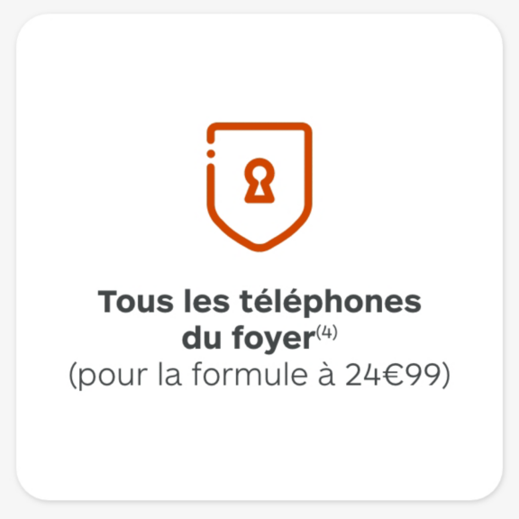 Jusqu'à 5 smartphones protégés