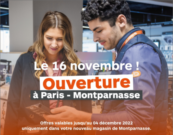 Ouverture à Montparnasse le 16 novembre 2022