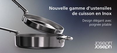 Batterie De Cuisine Tefal Ingenio IH Noir Unlimited - 9 Pièces, Tous Feux Dont Induction - Revêtement Titanium 6X, Poignée Amovible - 3