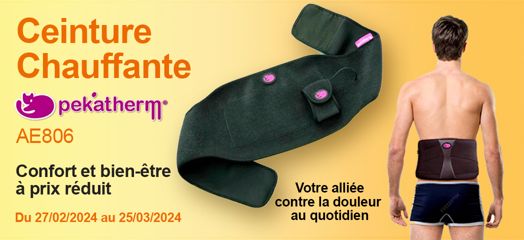 Ceinture lombaire chauffante clearance boulanger