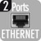 Nombre total de ports Ethernet (RJ45)