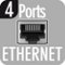 Nombre total de ports Ethernet (RJ45)