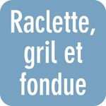 Entrecote grill raclette fondue 1100W 8 personnes Dessous de plat en bois  non fournis