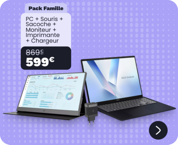 Le pack famille 1241323 + 8010908 + 8011999 869,97€ > 599€
