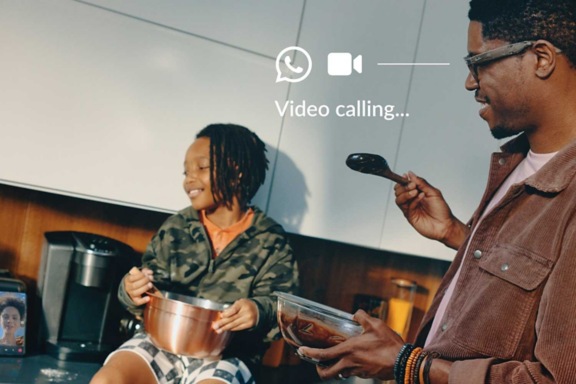 illustration d'un appel avec les lunettes connectées