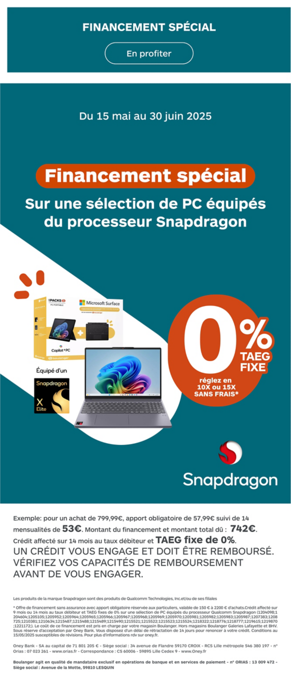 fiancement snapdragon