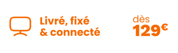 Livré, fixé & connecté dès 129€