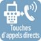 Touches d'appels directs