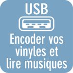 Platine vinyle USB MUSE MT-101 BR Pas Cher 