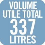 Réfrigérateur Bigboy réfrigérateur grand volume, classe d'efficacité  énergétique F, capacité de 337 litres, compartiment à légumes :  refroidissement du bac à légumes à 0 °C, 6 niveaux