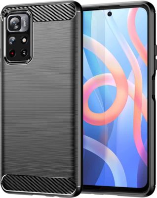 Coque XEPTIO Xiaomi Poco M4 PRO 4G carbone noir