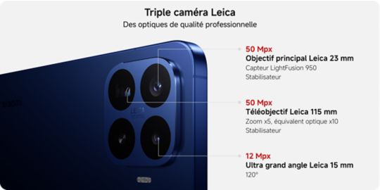 Smartphone XIAOMI Pack 17T conçu avec Leica 256Go Noir + Redmi buds 6 play Noir + Chargeur 67W + étui