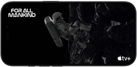 Scène de l’épisode 1 Lune rouge de la série Apple TV+ For All Mankind s’affichant sur un iPhone 16 Pro