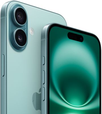 iPhone 16 Pro Max 6,9 pouces et iPhone 16 Pro 6,3 pouces, vue avant, bouton Action, boutons de réglage du volume, Dynamic Island centré vers le haut