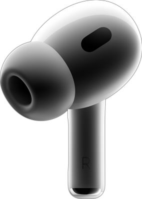 AirPod droit avec un embout en silicone