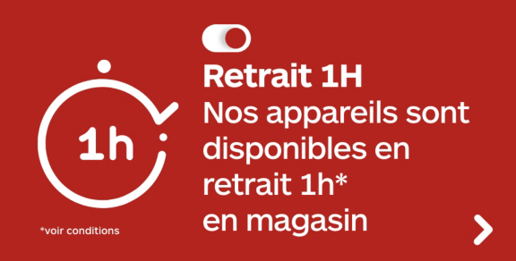 Retrait 1h en magasin