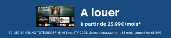 A louer à partir de 25,99€/mois*