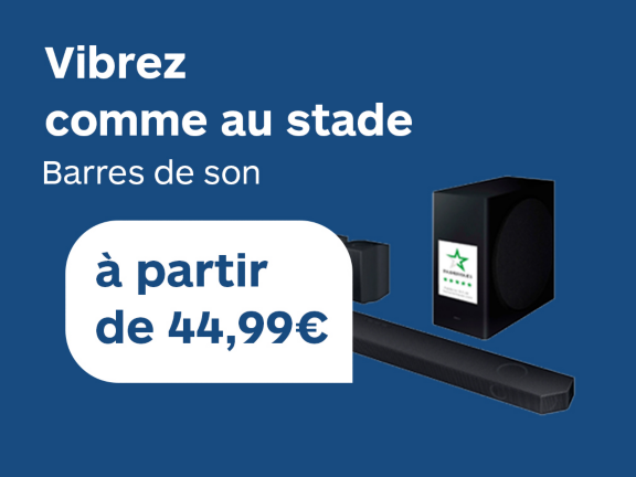 Vibrez comme au stade Barre de son à partir de 44,99€