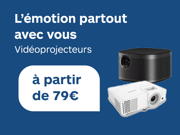 L'émotion partout avec vous Vidéoprojecteur à partir de 79,99€