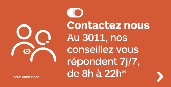 Contactez nous au 3011