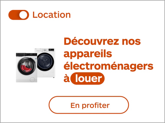Découvrez nos appareils électroménager à louer