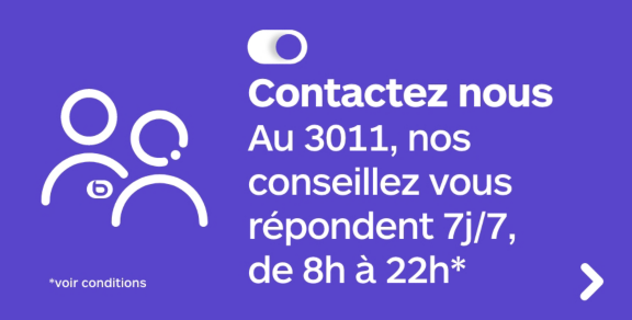 Contactez nous au 3011