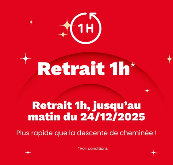 Retrait 1h