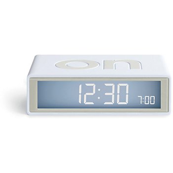 Lexon Flip+ Travel Clock Blanc