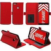 Housse Xeptio Huawei P Smart pochette rouge
