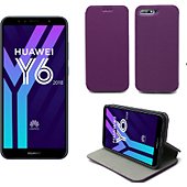 Housse Xeptio Huawei Y6 2018 Etui violet