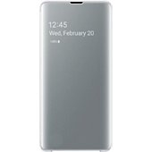 Coque . Samsung Clear View cover S10e - Blanc