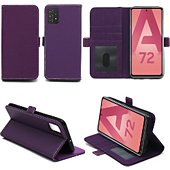 Housse Xeptio Samsung Galaxy A72 housse violette
