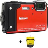 Appareil photo Compact Nikon Coolpix W300 Orange + Sac étanche