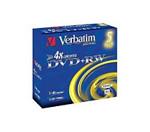 DVD vierge Verbatim  DVD+RW 4.7GB 5PK P5 Jewel case 4x