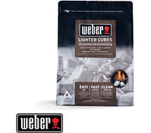Allume feu Weber  de 22 cubes allume-feux blancs