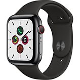 Montre connectée Apple Watch  44MM Acier Noir/Noir Series 5 Cellular