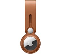 Accessoire tracker Bluetooth Apple  Lanière Airtag Cuir marron
