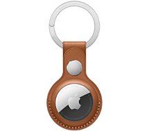 Accessoire tracker Bluetooth Apple  AirTag porte-clés Cuir marron