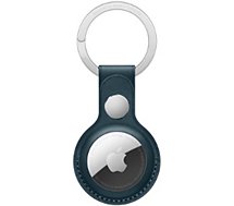 Accessoire tracker Bluetooth Apple  AirTag porte-clés Cuir bleu