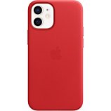 Coque Apple  iPhone 12 mini Cuir rouge MagSafe