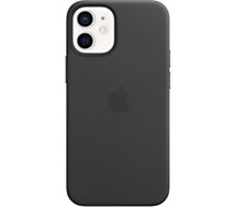 Coque Apple  iPhone 12 mini Cuir noir MagSafe