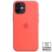 Coque Apple iPhone 12 mini Silicone rose MagSafe