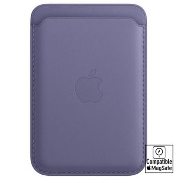 Apple Cuir violet MagSafe