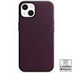 Coque Apple iPhone 13 Cuir bordeaux MagSafe