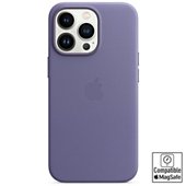 Coque Apple iPhone 13 Pro Cuir violet MagSafe