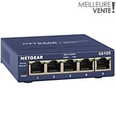 Switch ethernet Netgear GS105 Métal 5 Ports - Garantie à vie